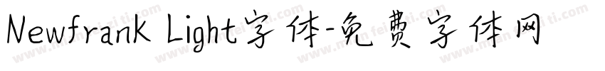 NewfranK Light字体字体转换